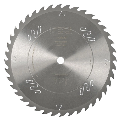 Пильный диск по дереву 255 х 2.4/1.8 х 15.87 z40 31.255.40 по дереву WOODWORK