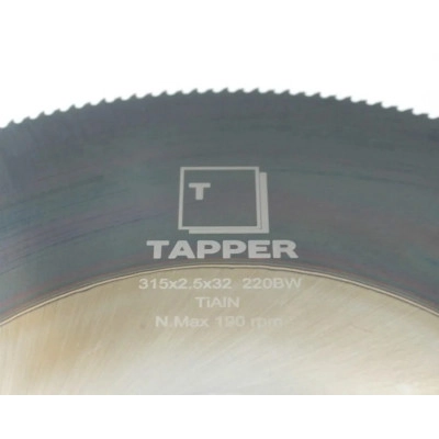 Пильный диск 315х32х2.5 z=220 BW HSS по металлу TR3153222HS TAPPER