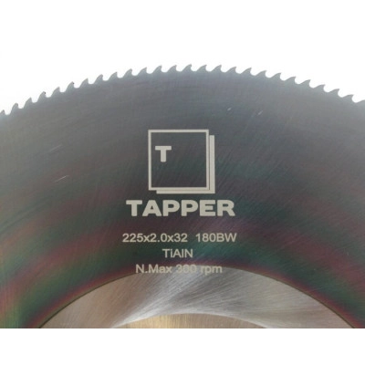 Пильный диск по металлу HSS 225х32х2.0 z=200 BW TiAlN TR2253220HS TAPPER
