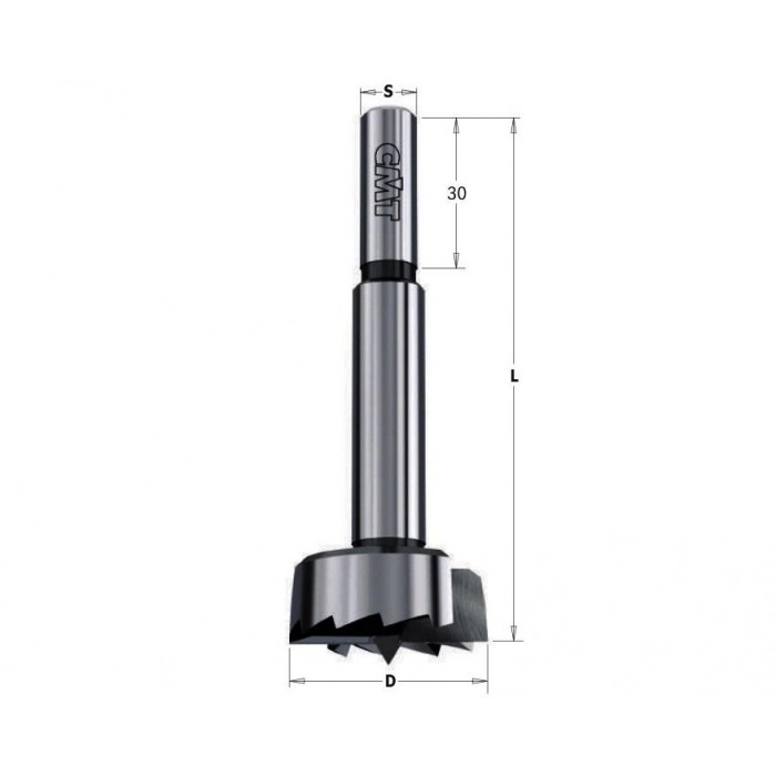 Сверло Форстнера SP 20×90 Z=2+2 S=8×30 CMT 537.200.31