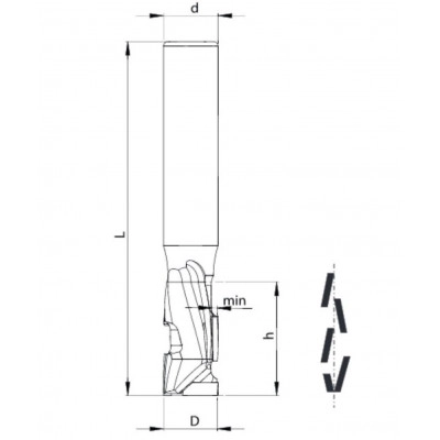 Алмазная фреза 16*35*91 S=16 z=1+1 (FABA) TJD008.032 R