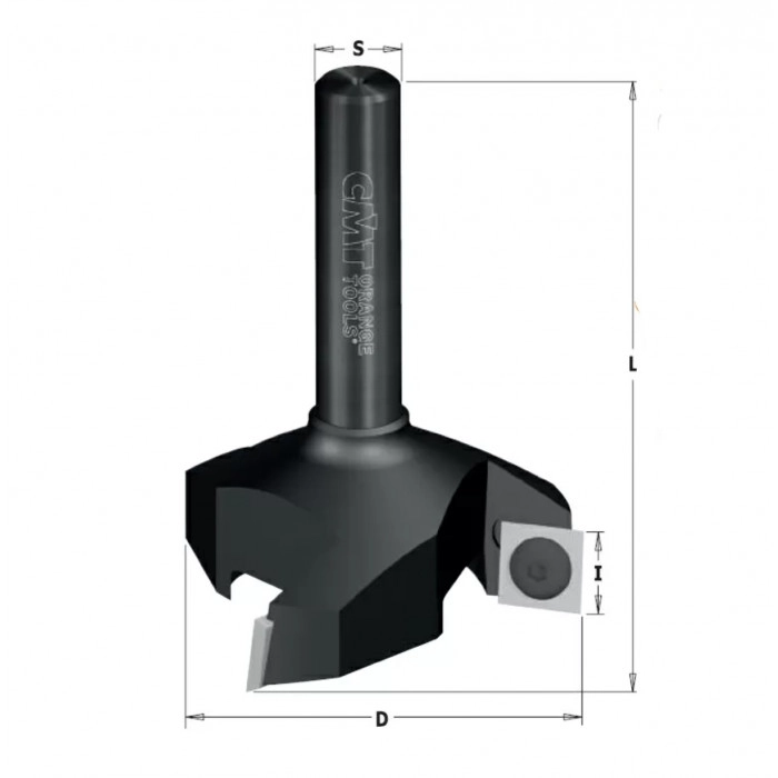 Фреза со сменными ножами фуговальная Z3 60x12x80 RH S12 663.004.11 CMT