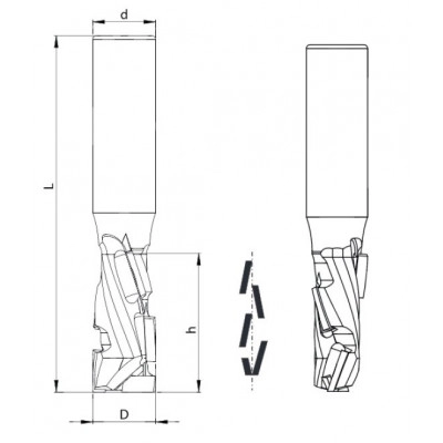 Алмазная фреза 12*35*88 S=12 z=1+1 (FABA) TJD007.0050R