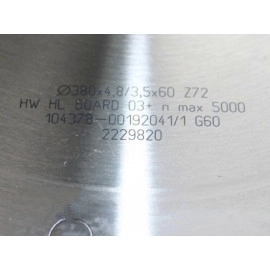 Диск пильный 380х60_4.8/3.5 Z72 TR-F UNICUT Board 03 192041/192916 LEUCO