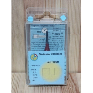 Фреза пазовая прямая 3х10х50 S8 1090 Gamma Zinken