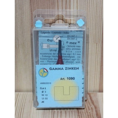 Фреза пазовая прямая 3х10х50 S8 1090 Gamma Zinken