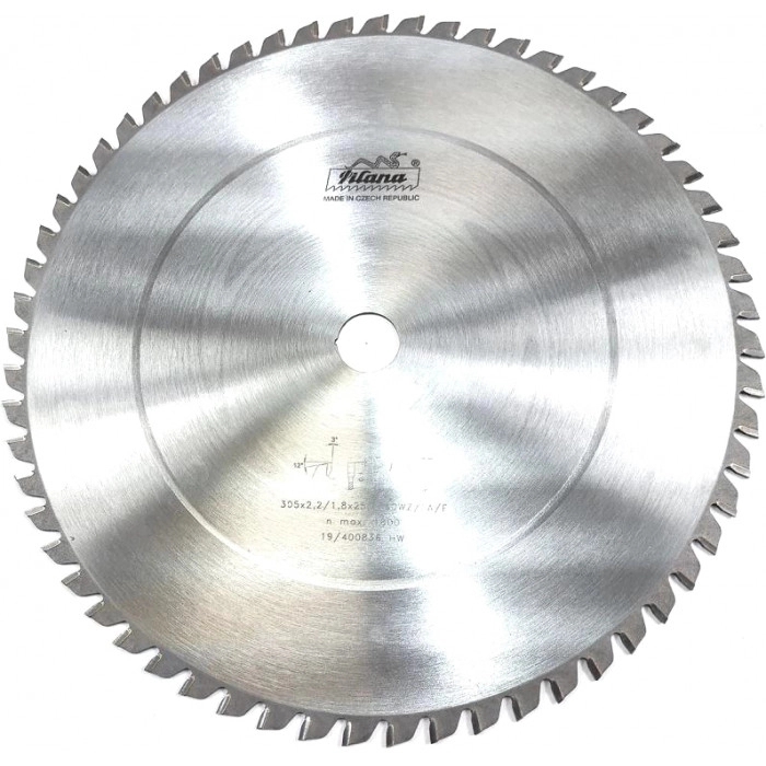 Пильный диск 305х25.4_2.2/1.8 z60 по металлу 64 WZ/FA/F METAL CUT Pilana