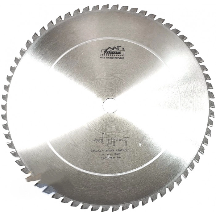 Пильный диск 355х25.4_2.2/1.8 z66 по металлу 64 WZ/FA/F Metal cut Pilana