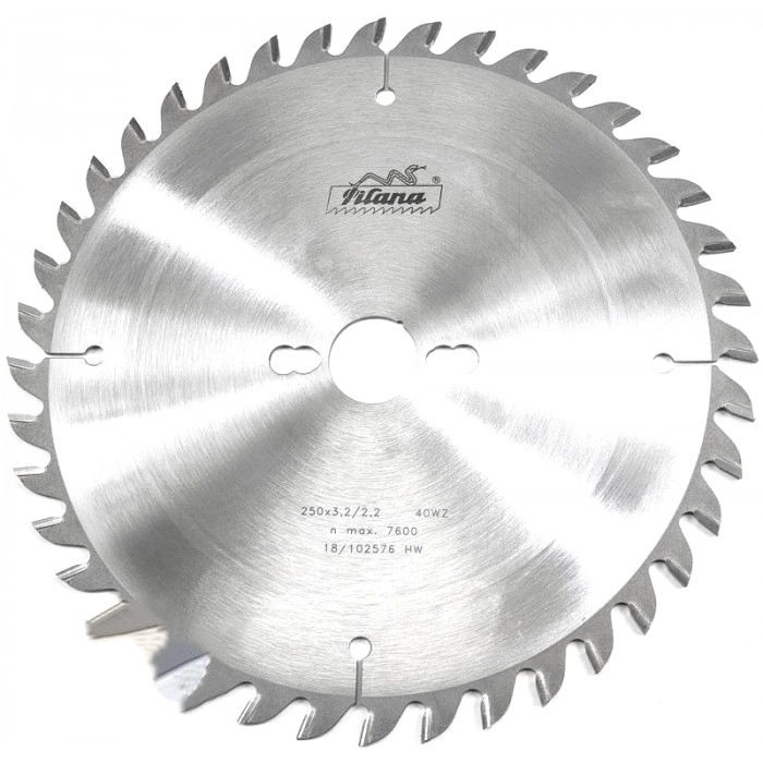 Пильный диск 250х30_3.2/2.2 z40 по дереву поперечно 81-20 WZ Pilana