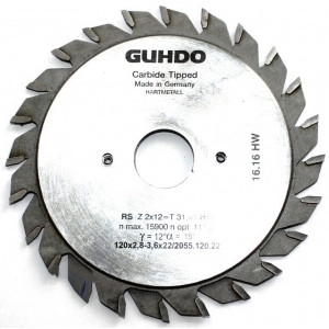 Диск подрезной 120х2.8-3.6х22 Z12+12 2055.120.22 Guhdo