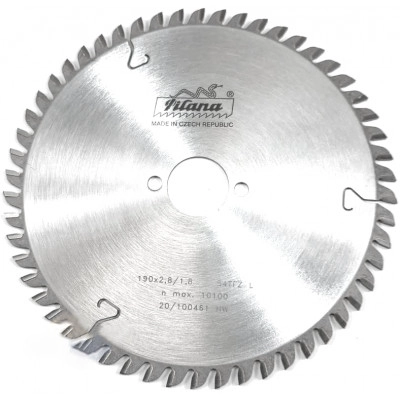 Диск пильный HW Pilana 190×2.8/1.8×30 z54 91 TFZ L