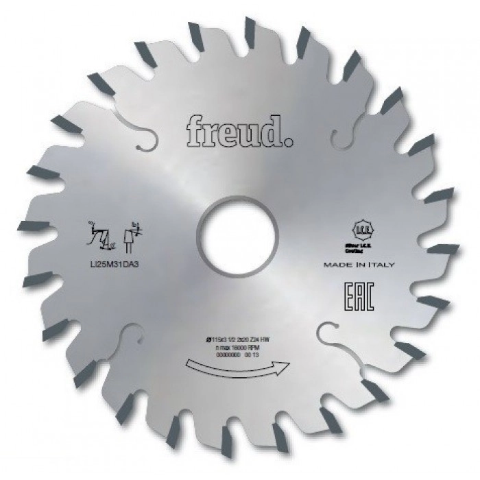Диск подрезной LI25M31EA3 120*3.1-4.3*20 Z=24 Freud