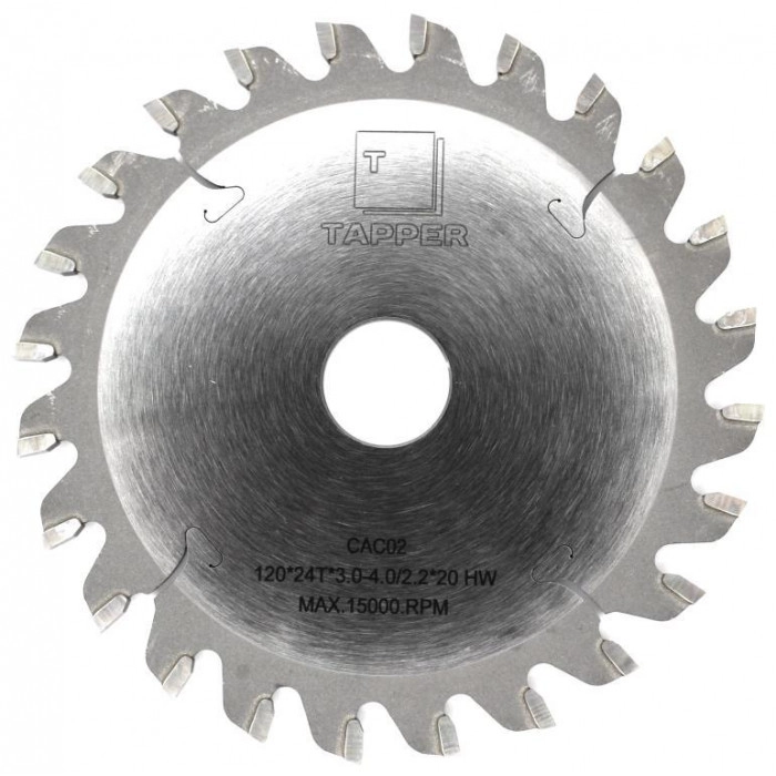 Пильный диск 120х20_3.0-4.0 z=24 K подрезной TR122024 TAPPER