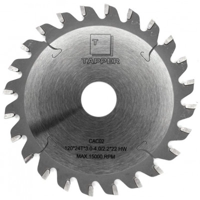 Пильный диск 120х22_3.0-4.0 z=24 K подрезной TR122224 TAPPER